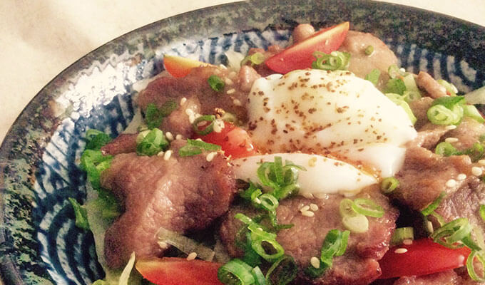 和風醬汁焼肉丼飯